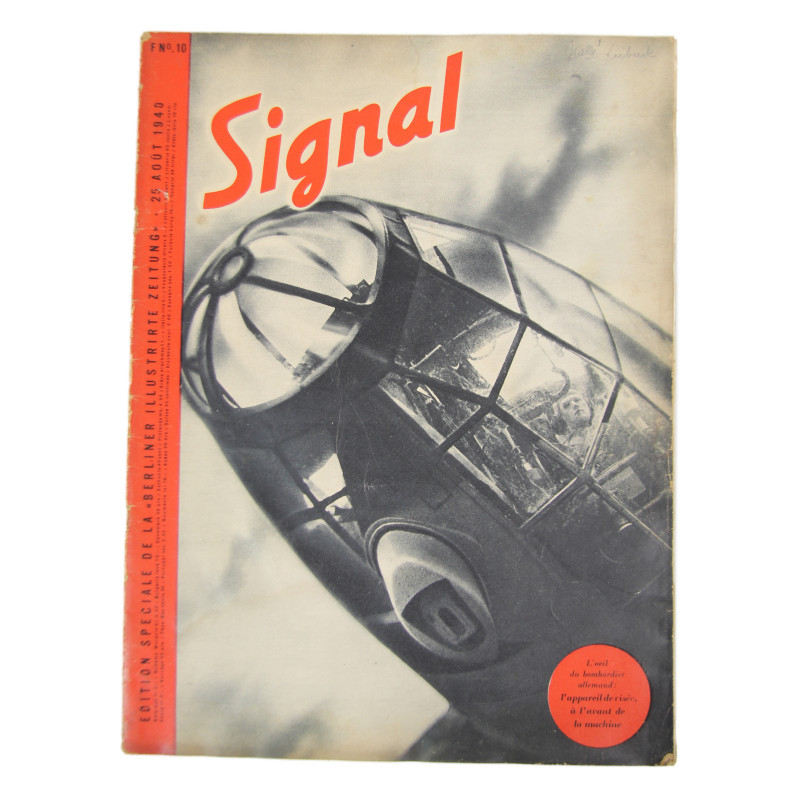 Magazine, Signal, August 25, 1940, French Edition