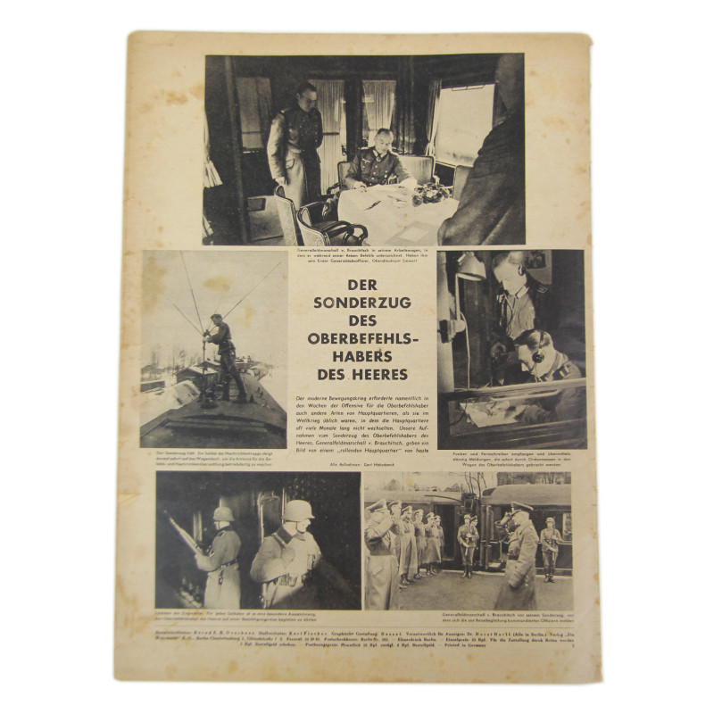 Magazine, Die Wehrmacht, January 15, 1941