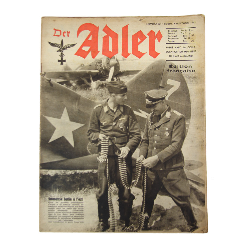 Magazine, Der Adler, November 4, 1941, French Edition