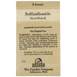 Packet, Sulfanilamide, The Upjohn Company, Complete
