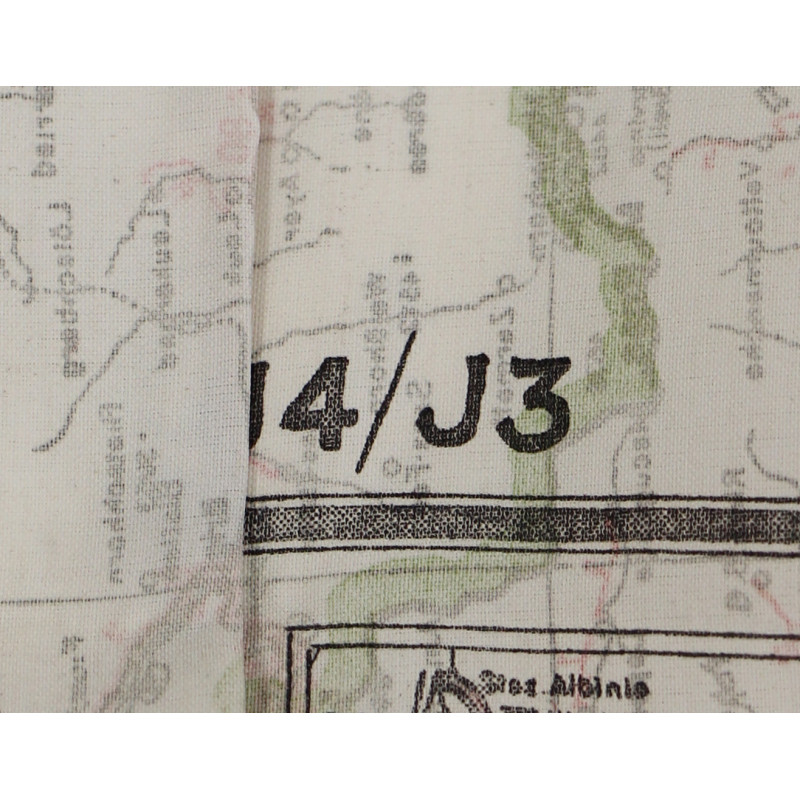 Carte d'évasion en soie, MI 9, Italie continentale et Sicile, J4/J3