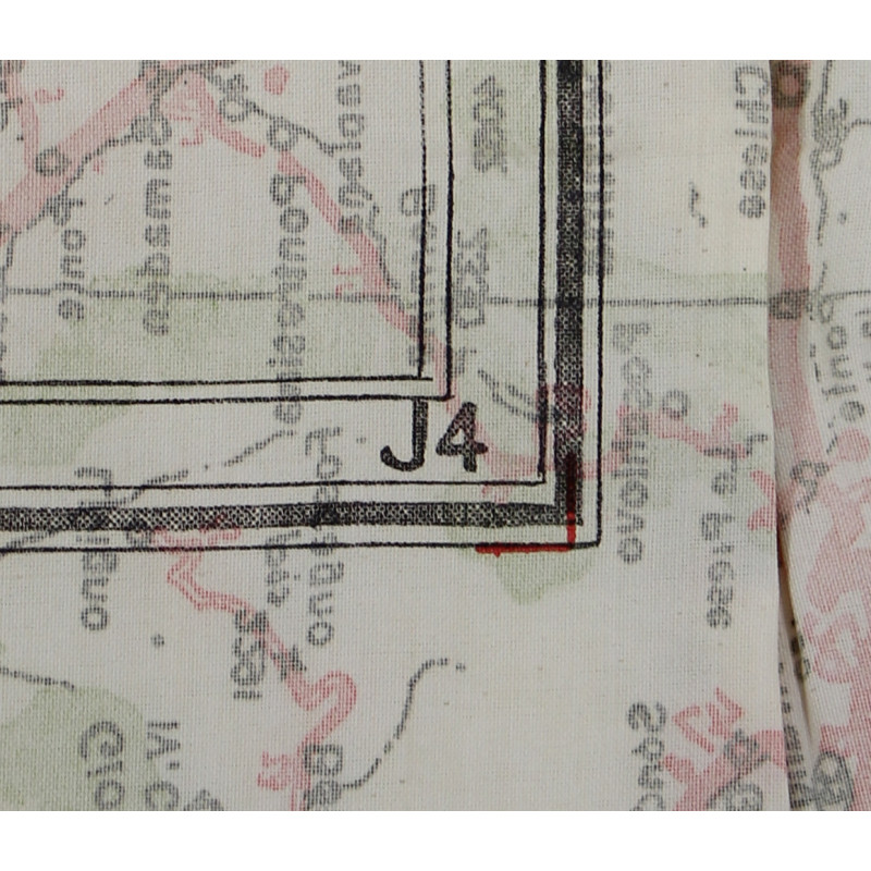 Carte d'évasion en soie, MI 9, Italie continentale et Sicile, J4/J3