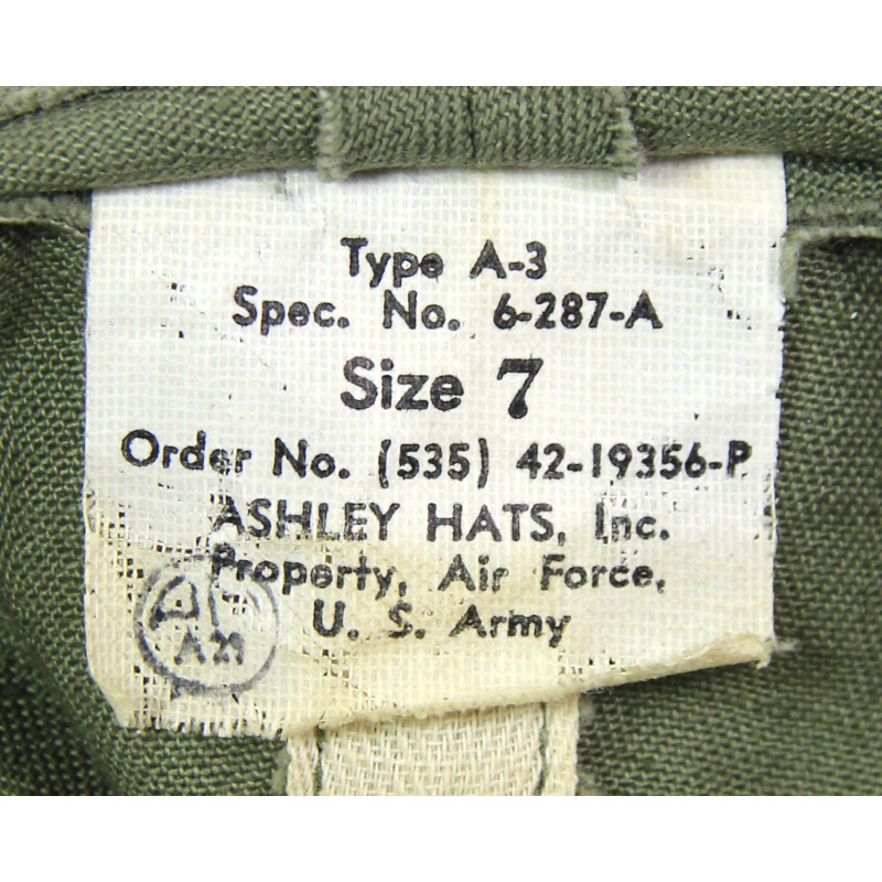 Cap, Type A-3, Herringbone Twill, USAAF, Size 7, 1942
