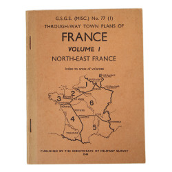 Booklet, Through-Way Town Plans of France, Volume 1, North-East France, 1944