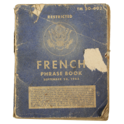 Livret, French Phrase Book, TM 30-602, 1943, Normandie