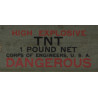 Block, TNT, 1 Pound, US Army, Empty
