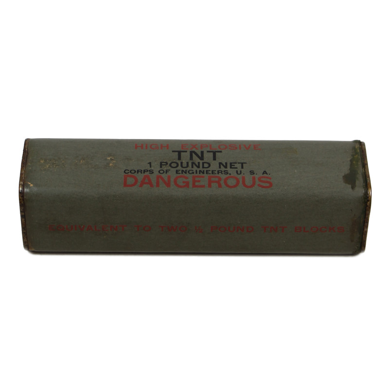 Block, TNT, 1 Pound, US Army, Empty