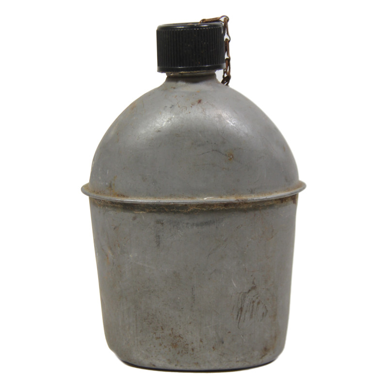 Gourde US, complète, 1942, CM2c Aronal Faga, 31st Naval Construction Bn., Seabees, PTO, Iwo Jima