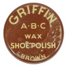 Boîte de cirage, GRIFFIN, A-B-C Wax Shoe Polish, Brown, pleine