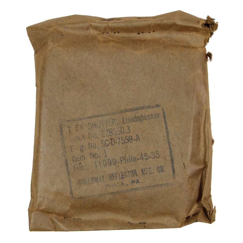 Obturateur, haut-parleur, US Army