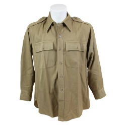Shirt, Cotton, Khaki, Officer, 16 x 33