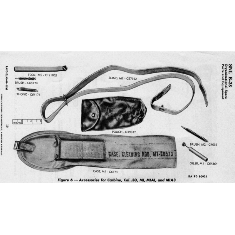 Housse pour nécessaire de nettoyage, USM1, Garand, .30, .50, BAR..., imprégnée