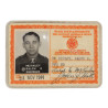 Card, Identification, Medical Department, 2nd Type, 1944, Pfc. Ralph McKinley, 81st Field Hospital, ETO
