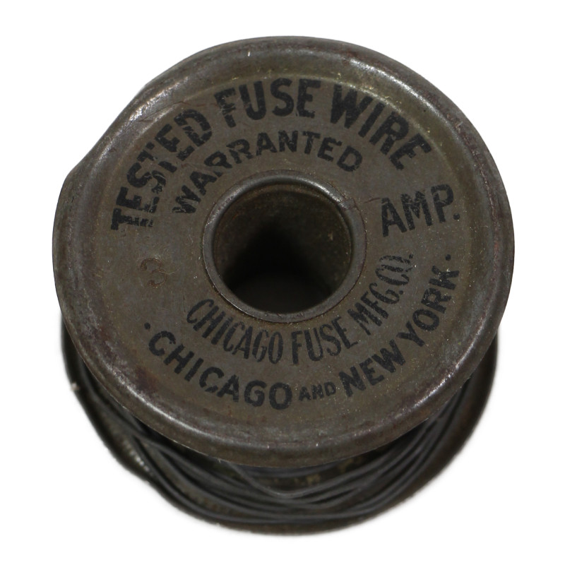 Wire, tested fuse, 3 AMP., Chicago Fuse MFG. CO.
