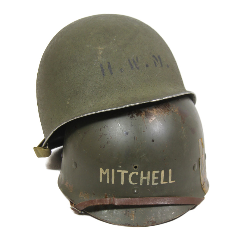 Casque M1, pattes fixes, liner WESTINGHOUSE, modèle de transition, nominatif