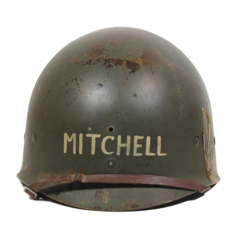 Casque M1, pattes fixes, liner WESTINGHOUSE, modèle de transition, nominatif