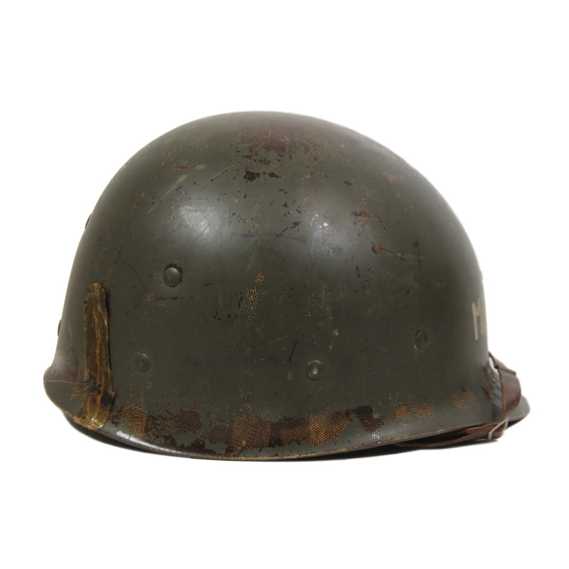 Casque M1, pattes fixes, liner WESTINGHOUSE, modèle de transition, nominatif