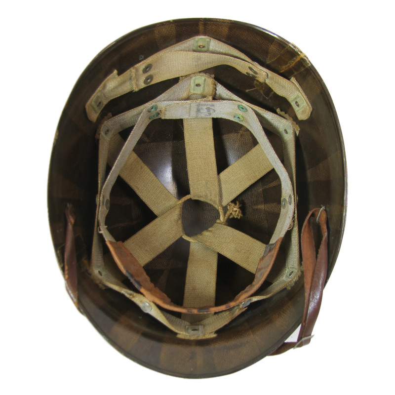 Casque M1, pattes fixes, liner WESTINGHOUSE, modèle de transition, nominatif