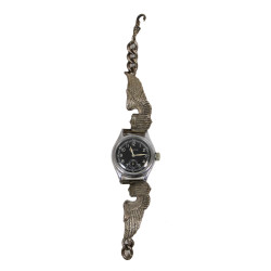 Watch, Type A-11, BULOVA WATCH CO., USAAF, 1943, Modified, Pilot Wings