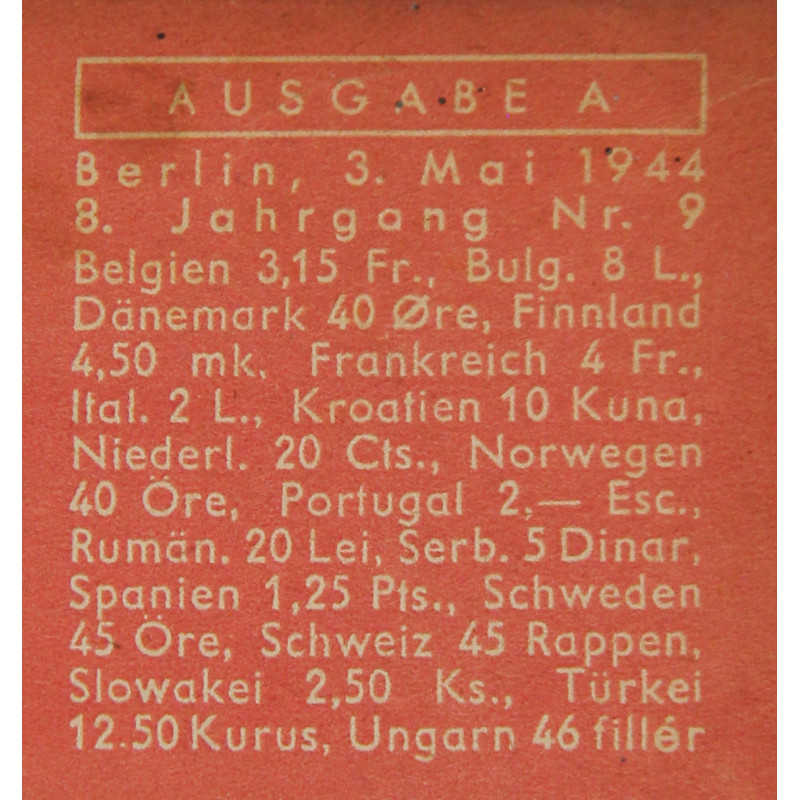 Magazine, Die Wehrmacht, 3 mai 1944