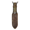 Knife, Trench, USM3, KINFOLKS, INC. on Blade, Plexiglas Grips, with Scabbard, Sgt. Raymond Kurdziel, 8th Air Force, USAAF, ETO