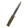 Knife, Trench, USM3, KINFOLKS, INC. on Blade, Plexiglas Grips, with Scabbard, Sgt. Raymond Kurdziel, 8th Air Force, USAAF, ETO