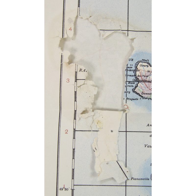 Map, War Office, Cherbourg & Caen, 1943