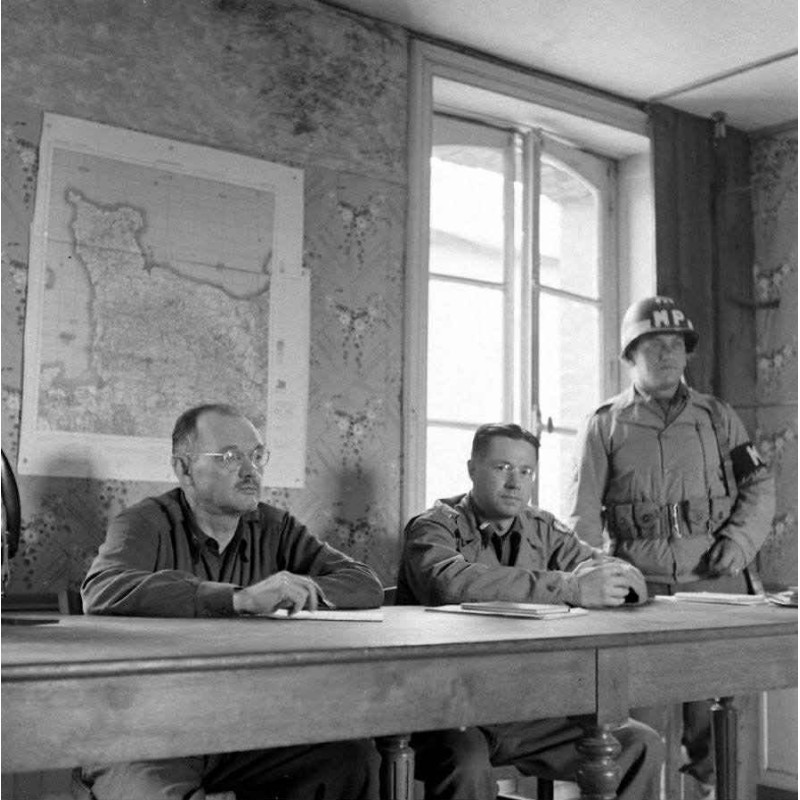 Carte de Normandie, Cherbourg & Caen, 1943