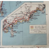 Map, British, MARSEILLE-MENTON, Southern France, Operation Dragoon, 1943