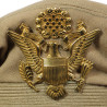 Cap, Service, Tropical Worsted, Khaki, Officer's, US Army, Size 7, 1944