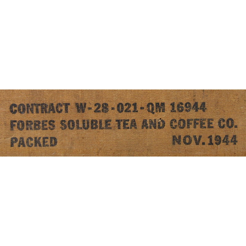 Can, OD, Ration, Instant coffee, Faust, 1944