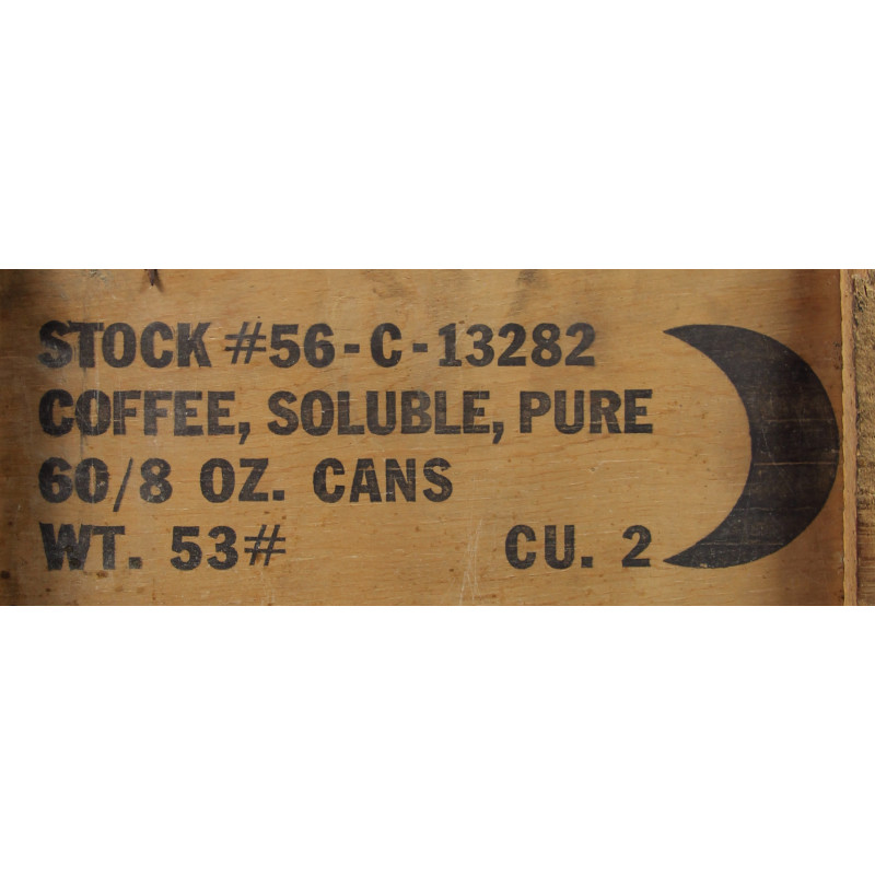Can, OD, Ration, Instant coffee, Faust, 1944