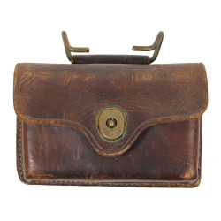 Pouch, First-Aid, Leather, Military Police, with First-Aid Packet