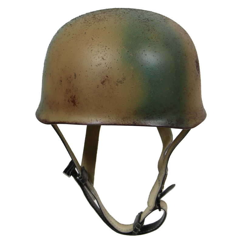 Casque de parachutiste allemand, camouflé, Normandie, FJR 6
