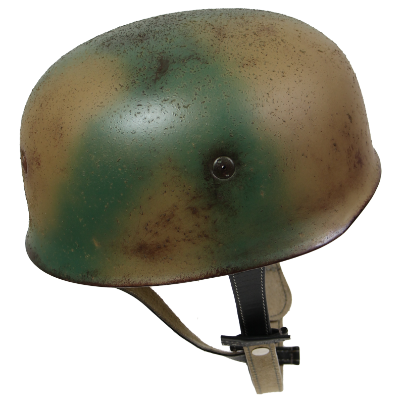 Casque de parachutiste allemand, camouflé, Normandie, FJR 6