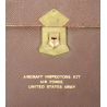 Case, Leather, Aircraft Inspector's Kit, 2nd Lt. James Grasso, Navigator, 20th Air Force, USAAF, CBI