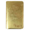 The New Testament, Steel Shield, Gold-Plated, 'May the Lord be with you'
