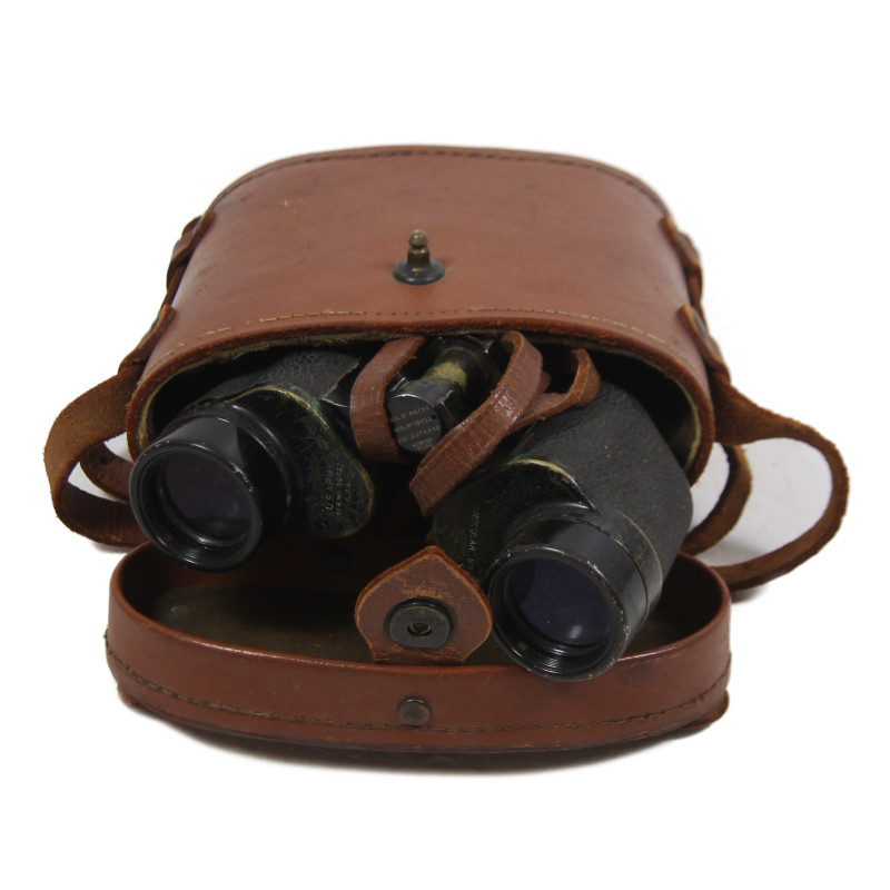 Jumelles M5, 6x30, WOLLENSAK 1941, avec étui en cuir