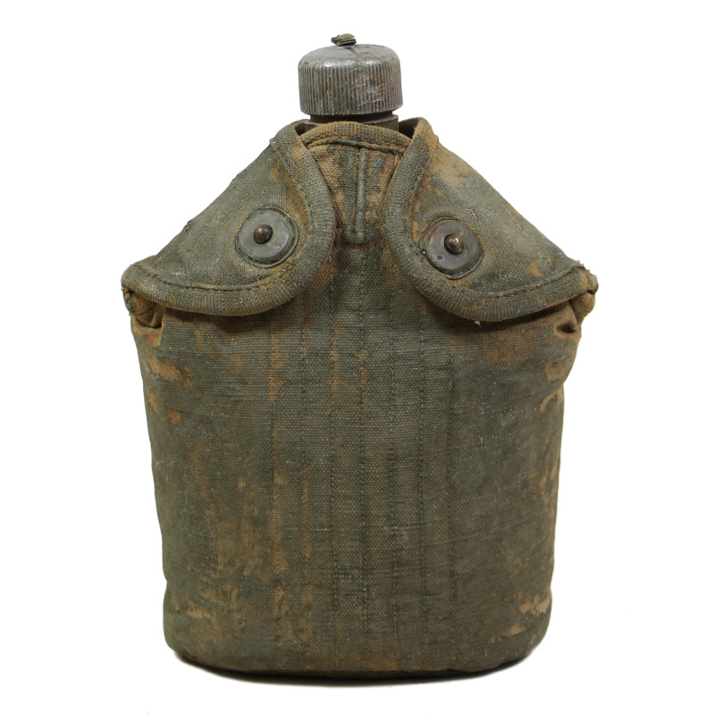 Canteen, US Army, Complete, Camouflaged Cover, 1942, Normandy