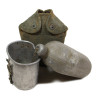 Gourde US Army, complète, housse camouflée, 1942, Normandie