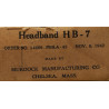 Headset, HB-7, for Receivers, ANB-H-1, 1942, in Box