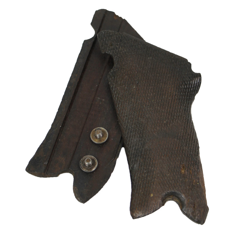 Grips, Wooden, Luger P08, with Screws, 1937