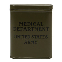 Tin, US Army, Medical Department, Iodine Swabs, Item No. 9767500