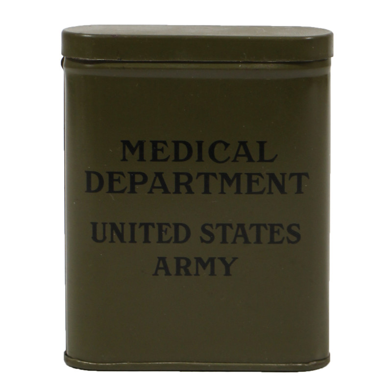 Tin, US Army, Medical Department, Iodine Swabs, Item No. 9767500