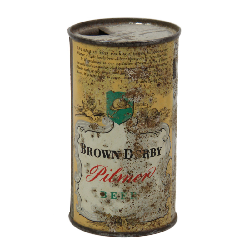 Can, Beer, BROWN DERBY, 1941, Empty