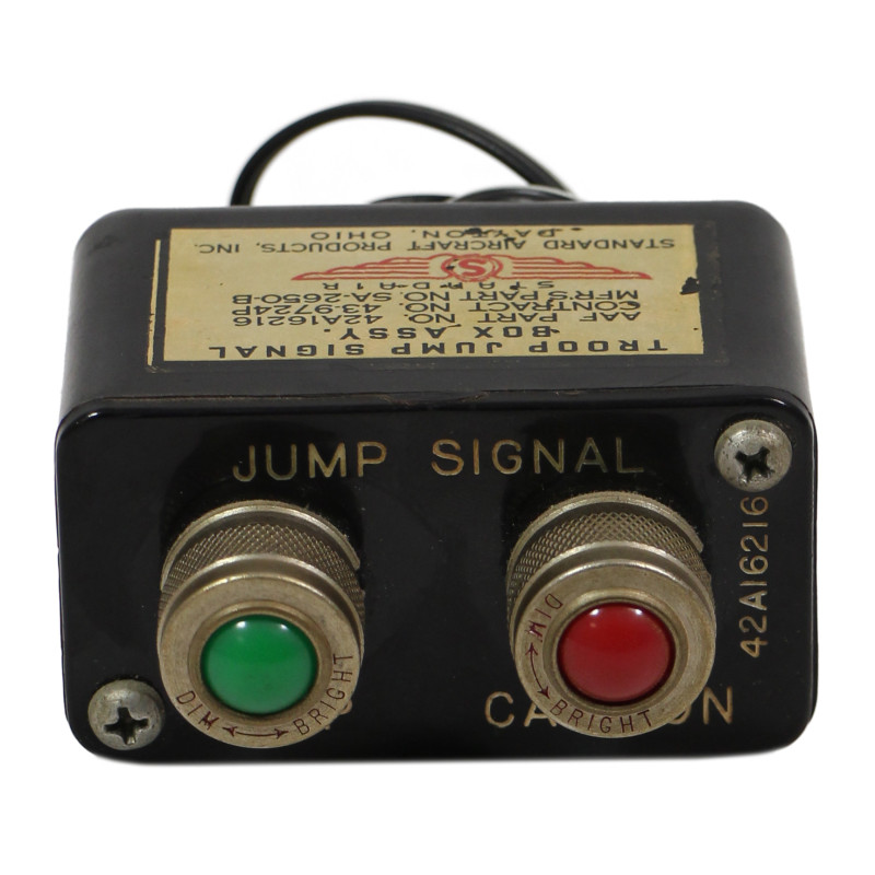 Boîtier de commande, signal de saut, Troop Jump Signal Box Assembly, C-47 Skytrain, USAAF, 1943