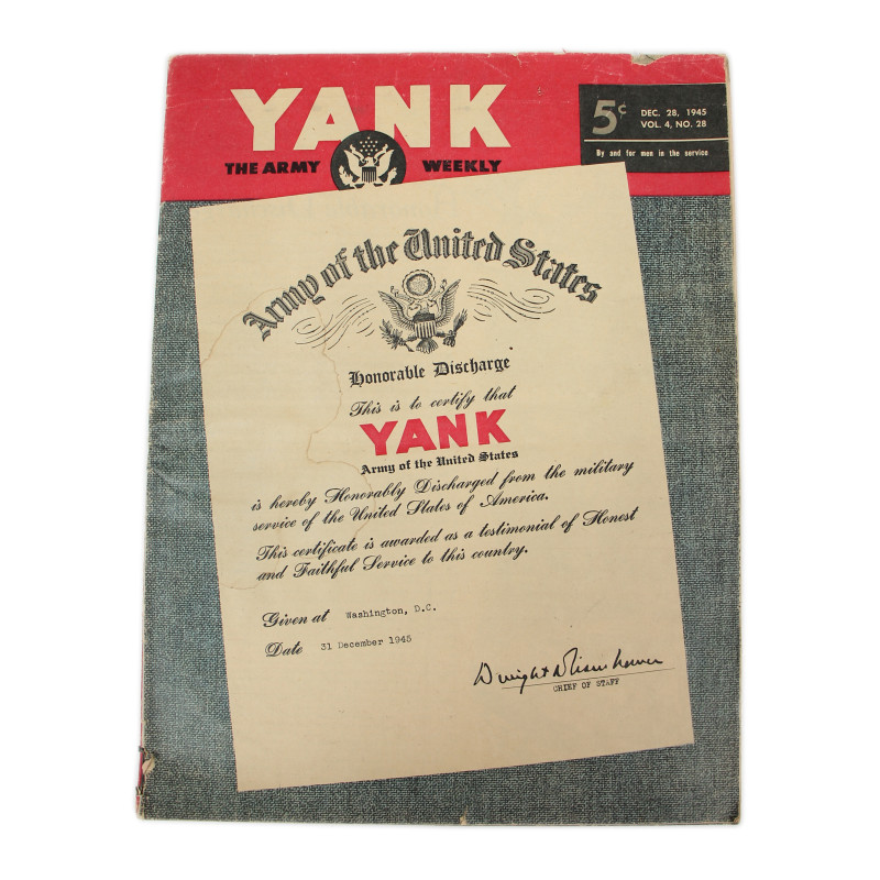 Magazine, YANK, December 28, 1945, Final Issue