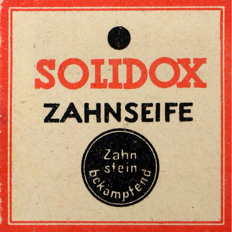 Savon dentaire allemand, SOLIDOX, intact