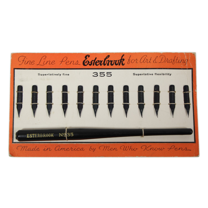 Porte-plume, ESTERBROOK No. 35, avec plumes, intacts