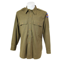 Shirt, Wool, Officer's, US Army, 15 ½ x 33, Air Corps, Named